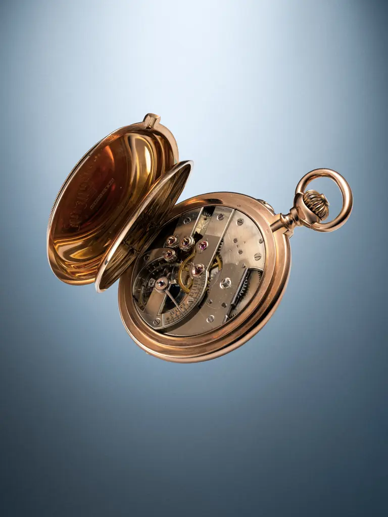 H. Moser & Cie Gold Pocket Watch Image 1++
